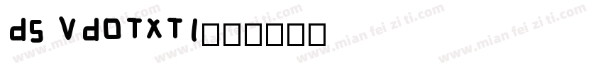 DS VDOTXT1字体转换